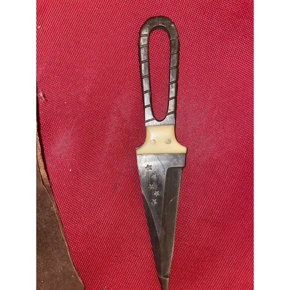 Ww1 WW2 War Trench  Knife Dagger Handmade Stars One Of A Kind Navy Army Vintage - Picture 6 of 8